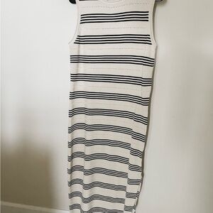 Striped Sleeveless Maxi Dress